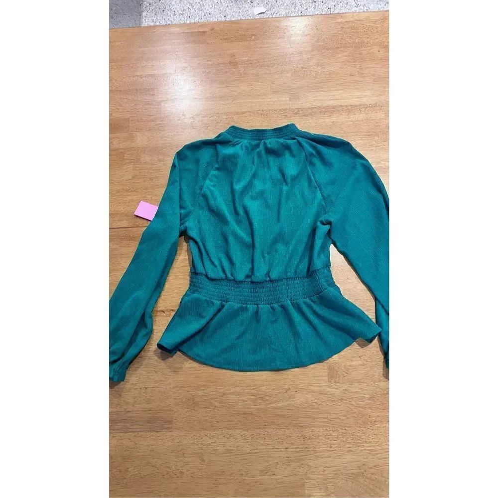 RILEY & RAE GREEN GAUZE BLOUSE WOMEN'S SIZE S NEW P1-151 - Picture 10 of 11